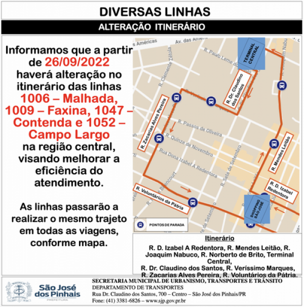 Imagem: Prefeitura Municipal de São José dos Pinhais